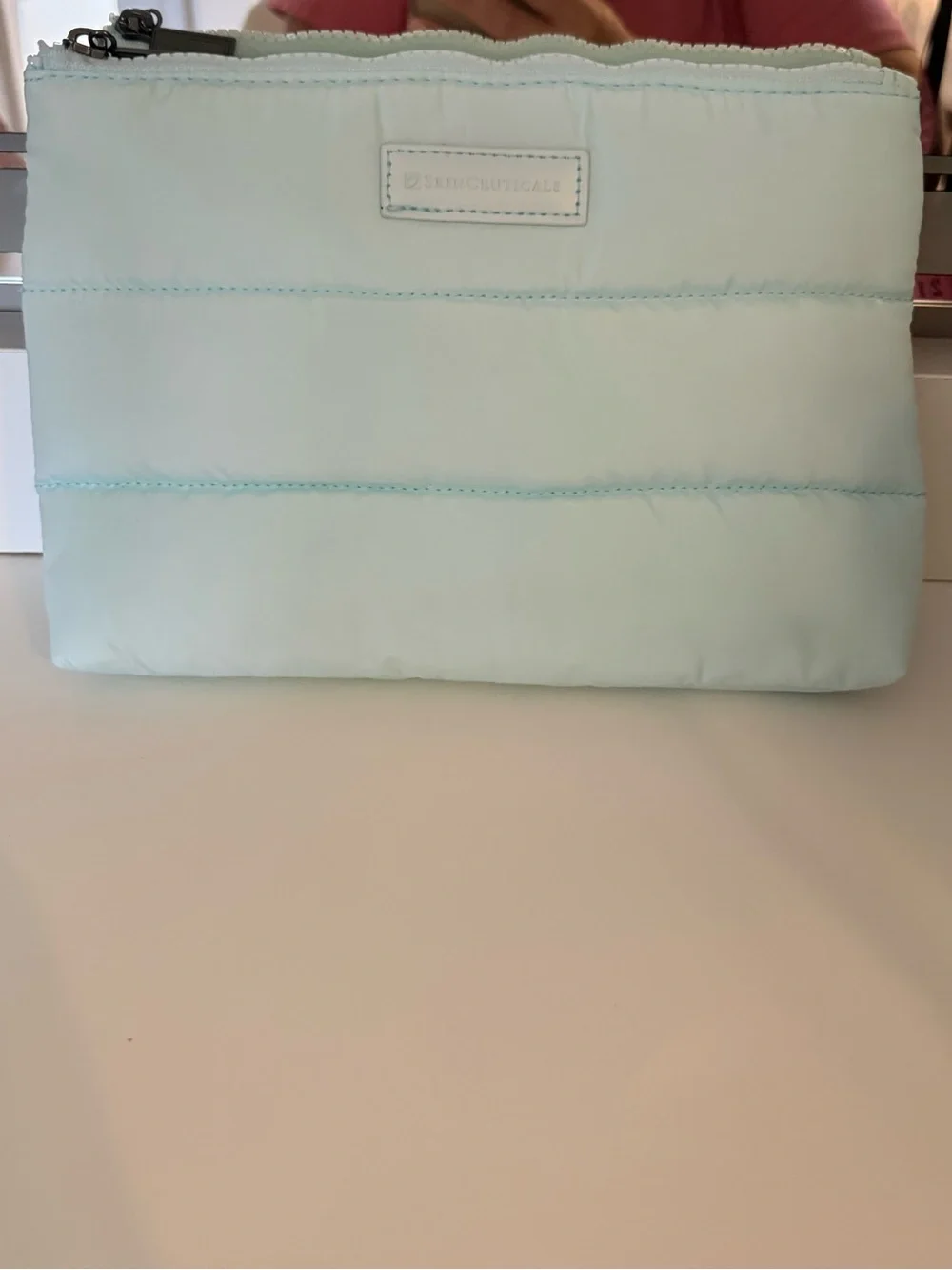 Skin Ceuticals Padded Light Aqua Cosmetic Pouch - Women Bags